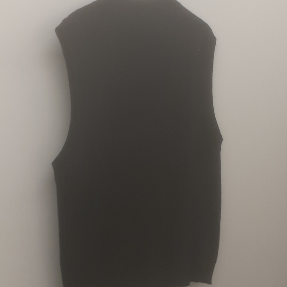 CLUB Room Charter Club Lambswool Vest black sz M L - Picture 6 of 12